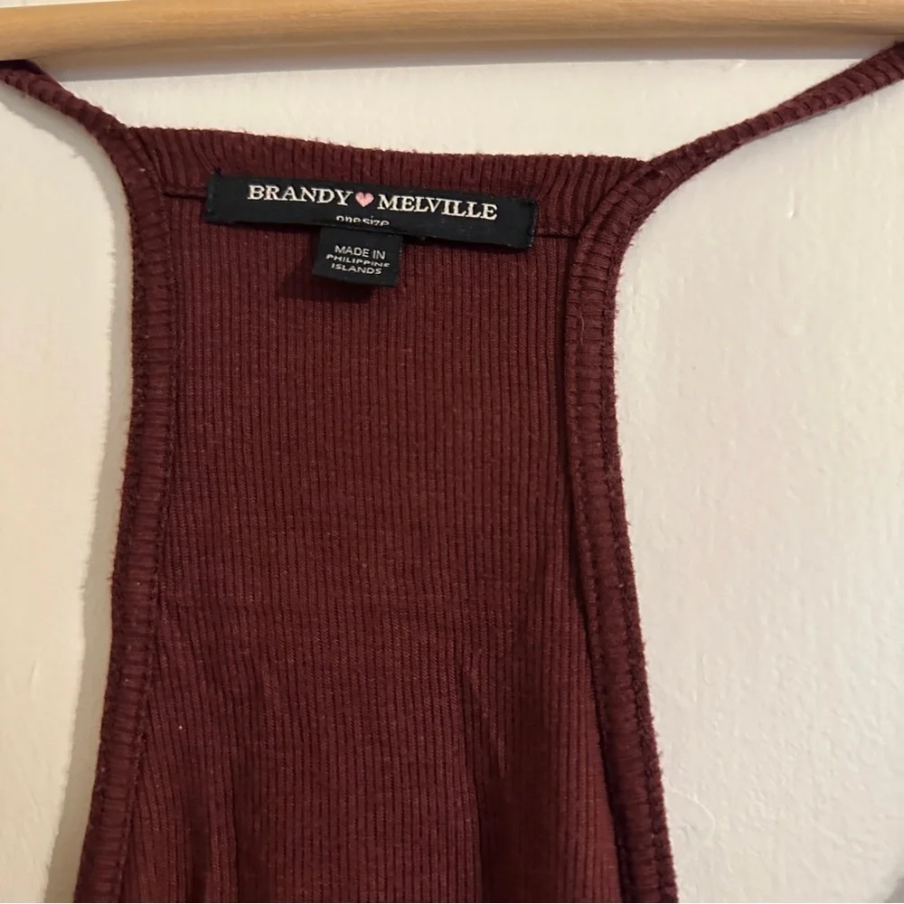 Brandy Melville Tank Top Ribbed One Size